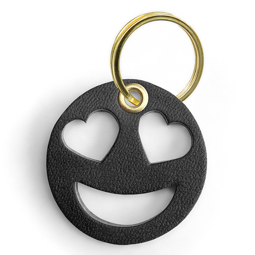 Gülen Surat Deri Anahtarlık